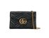 GG Marmont Matelasse Mini Bag, £850, Handbags, Black, Leather, Front view